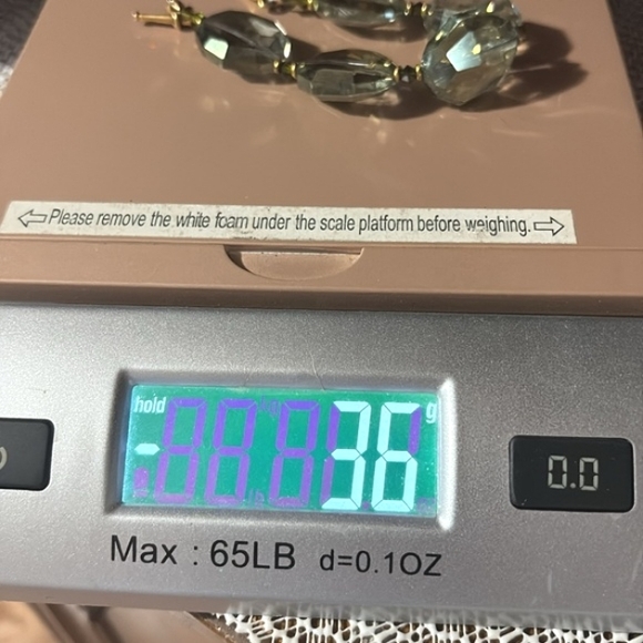 VINTAGE LARGE CHUNKY FACETED GLASS  TOGGLE CLASP 7.5" BRACELET - Picture 8 of 10